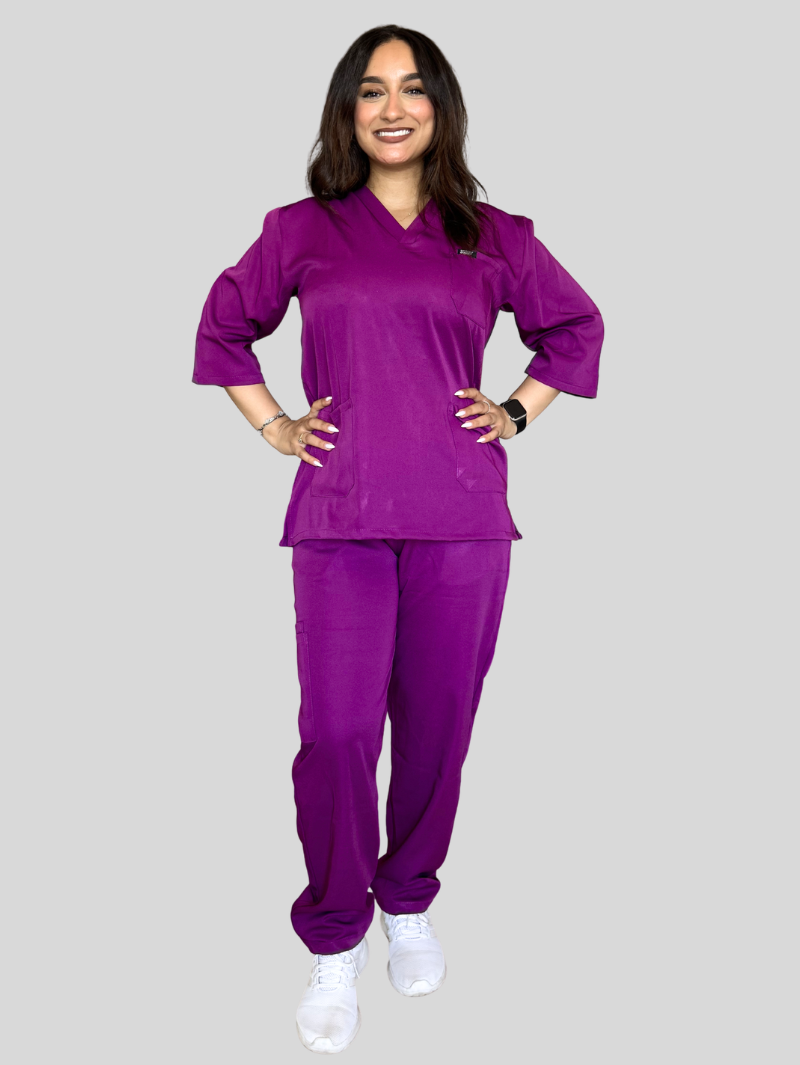3/4 Stretch Aubergine – Image 2
